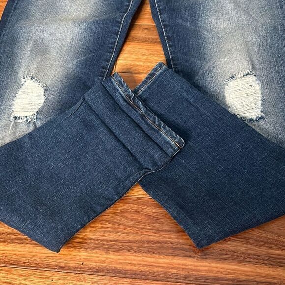 Mavi jeans Emma slim boyfriend jeans distressed mid rise woman's size 30 - Picture 4 of 10